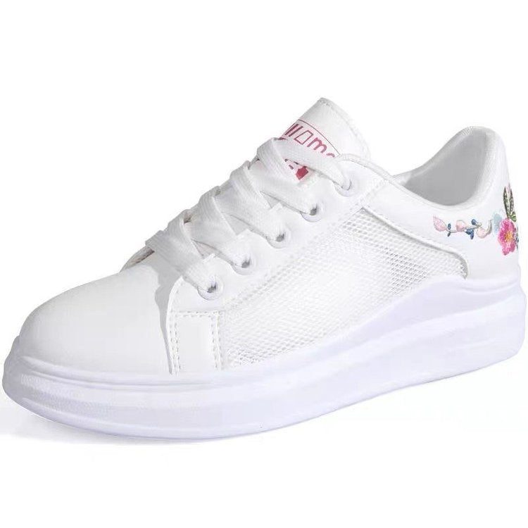 Women's net shoes breathable mesh white shoes women