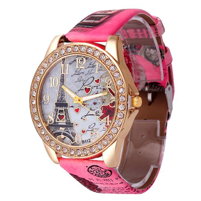 New Vintage Paris Eiffel Tower Women's Quartz Watch Women Girls Ladies Students Casual Wristwatch Relojes