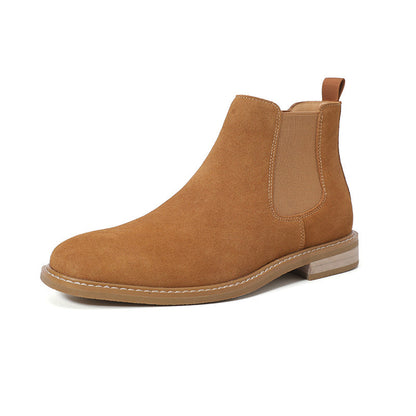 Chelsea Boots Men's Slip-on Fashionable Boots Plus Size Suede