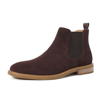 Chelsea Boots Men's Slip-on Fashionable Boots Plus Size Suede